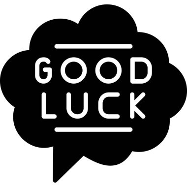 İyi şanslar kauçuk mühür. Kara desenli toz çizikleri. mühür izi izole edildi - temiz ve net görünüm için vektör.