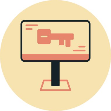 Bilgisayar ekranı. Basit tasarım