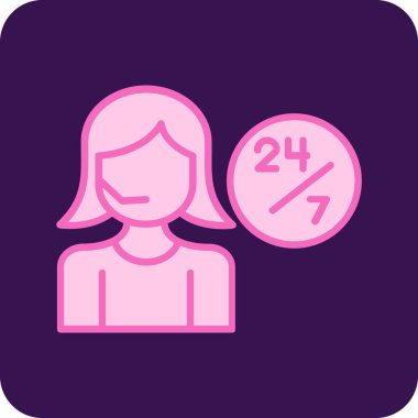 Kadın simge vektör çizim