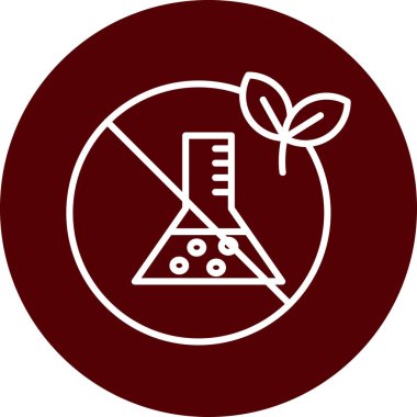 Bir bitki simgesinin vektör illüstrasyonu