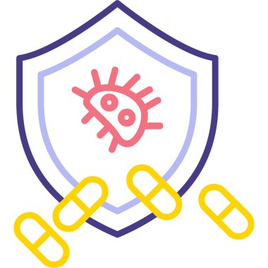 Virüs. Web simgesi basit tasarım