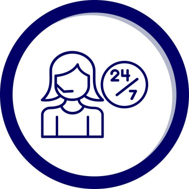 Müşteri hizmet vektör çizim.