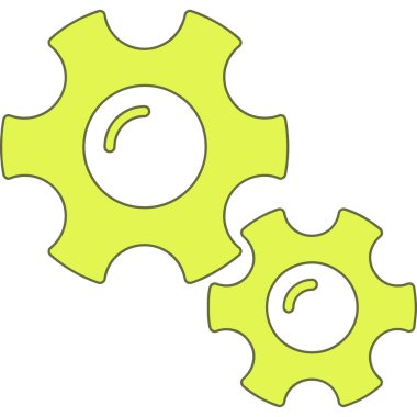 Vektör simgesi bir dişli