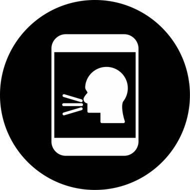 cep telefonu mesajı düz simgesi vektör biçiminde