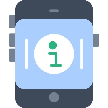 Akıllı telefon. Web simgesi basit illüstrasyon