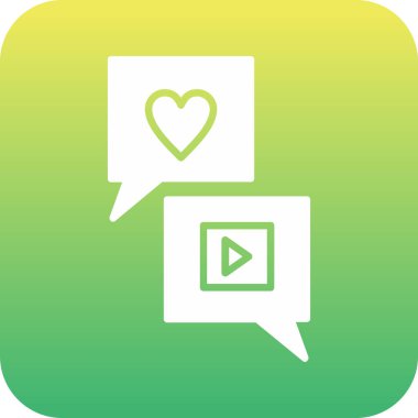 Web sitesi ve mobil için kalp vektör simgesi modern basit vektör çizimi