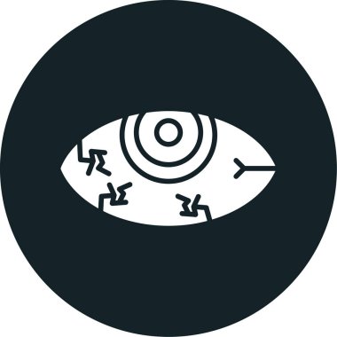 Göz simgesinin vektör illüstrasyonu