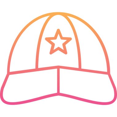 Bir yıldızın miğferinin vektör çizimi