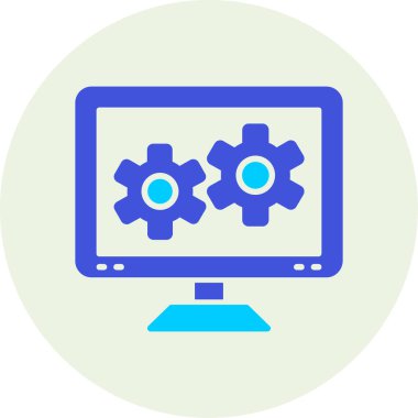 Web ayarı vektör simgesi modern basit vektör illüstrasyonu