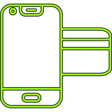 Boş ekranlı akıllı telefonun vektör çizimi