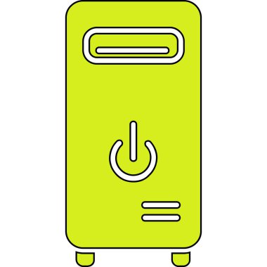 Elektrik prizinin basit vektör illüstrasyon simgesi