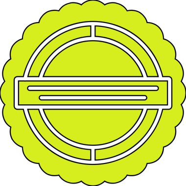 Modern b 'nin vektör illüstrasyonunda yiyecek ikonu yok