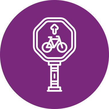 bisiklet ikonu vektör illüstrasyonu