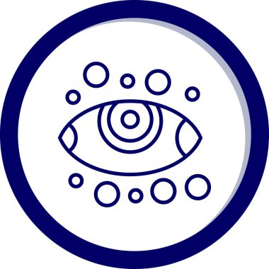 Göz. Web simgesi basit illüstrasyon