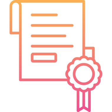 diploma. Web simgesi basit illüstrasyon