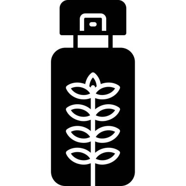 Bir yağ ikonu şişesinin vektör çizimi