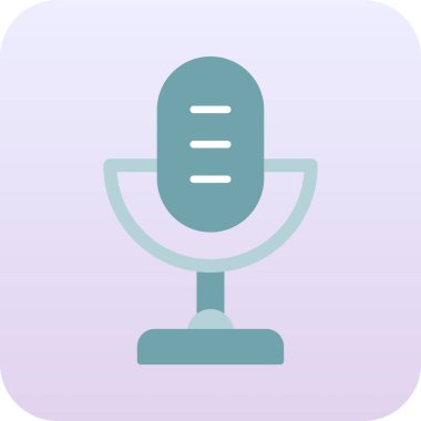 mikrofon simgesi. vektör illüstrasyonu