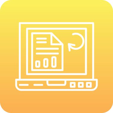 Belge simgesinin vektör illüstrasyonu