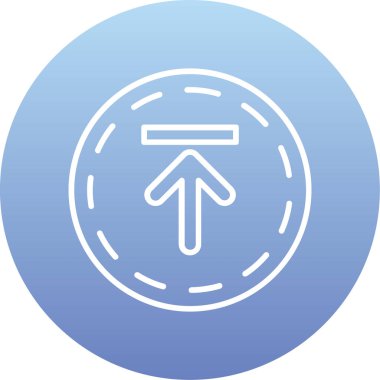 Yol işareti simgesi. vektör illüstrasyonu