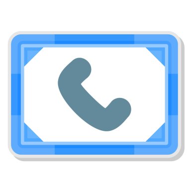 telefon simgesi, vektör illüstrasyonu