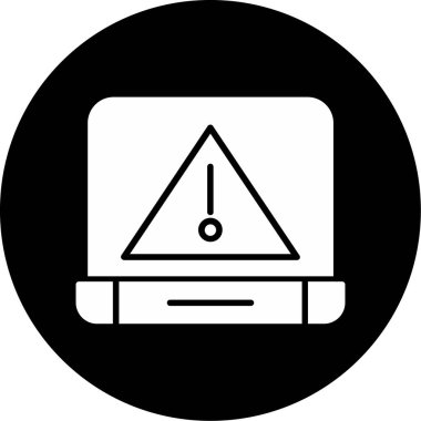 dizüstü bilgisayar simgesi. Web için dizüstü bilgisayar vektör simgesinin basit çizimi