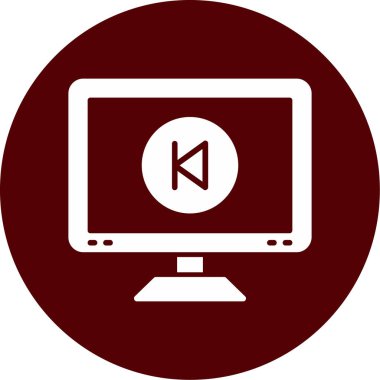 Bir bilgisayar simgesinin vektör illüstrasyonu