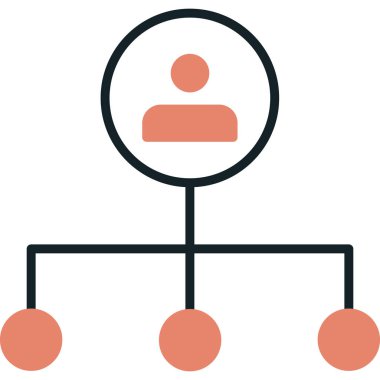 hiyerarşi. Web simgesi basit illüstrasyon