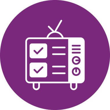 vektör lcd simgesi illüstrasyonu