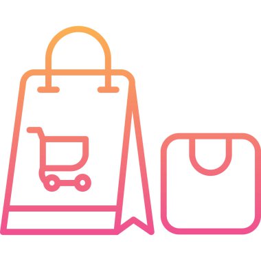 Alışveriş arabasının vektör çizimi