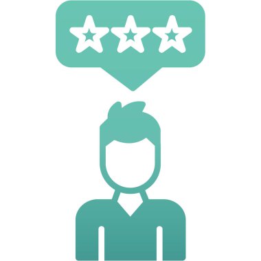 Müşteri derecelendirme vektörü illüstrasyonu