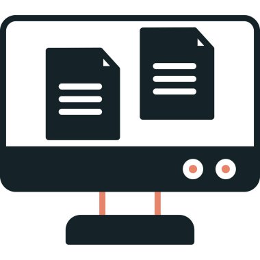 dosya biçimi web simgesi, vektör illüstrasyonu