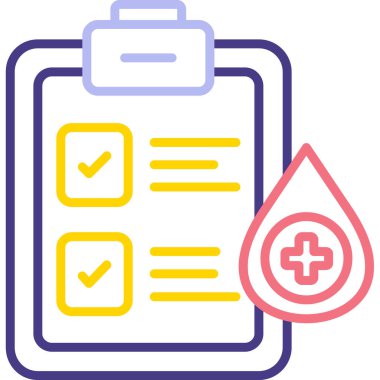 Kan bağışı kutsal kişilerin resmi, vektör çizim