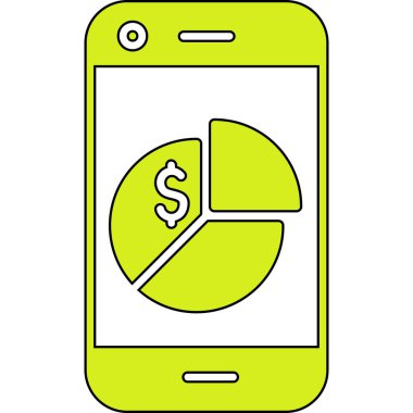 Vektör akıllı telefon simgesi illüstrasyonu