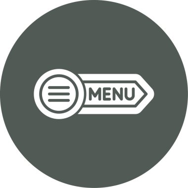 Menünün vektör simgesi