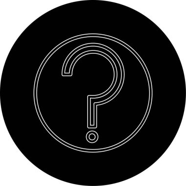 vektör soru işareti simgesi simgesi