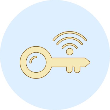 Anahtar. Web simgesi basit illüstrasyon