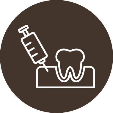 diş vektörü illüstrasyon simgesi