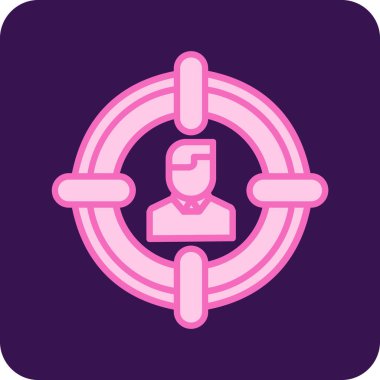 Benzersiz kadın kullanıcı vektör çizgisi simgesi