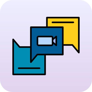 konuşma kabarcığı vektör çizimi