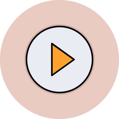 Oynatma düğmesi vektör çizimi