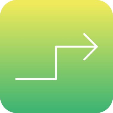 Benzersiz sol dönüş vektör simgesi