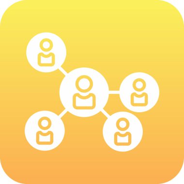 Ağ simgesi soyut olarak izole edildi