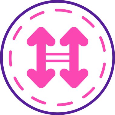 Bir harf simgesinin vektör illüstrasyonu