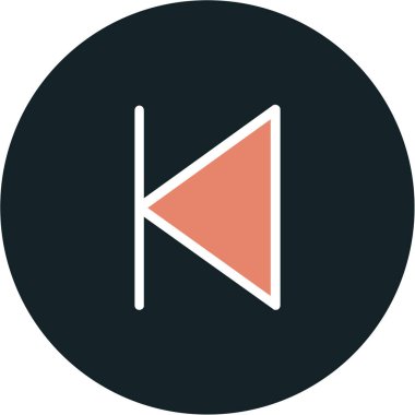 Yuvarlak düğmenin vektör simgesi.