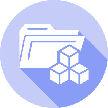 Basit vektör simgesi, kutunun illüstrasyonu