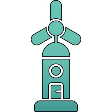 Roket. Web simgesi basit illüstrasyon