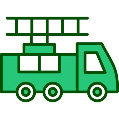 Kamyon. Web simgesi basit tasarım