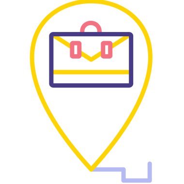 çanta alışveriş simgesi vektör illüstrasyonu