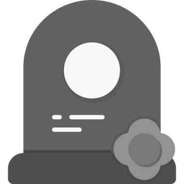 mezar web simgesi basit illüstrasyon