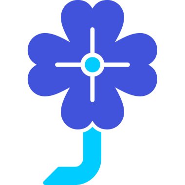 Çiçek. Web simgesi basit illüstrasyon